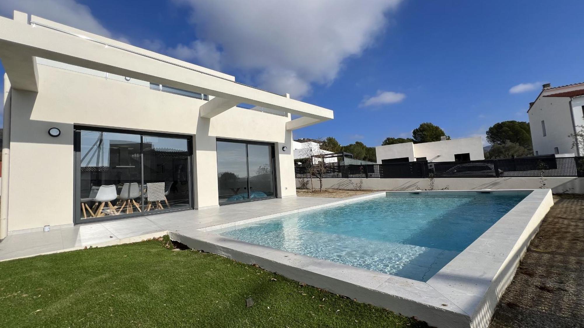 Вилла Casa Moderna Roses Con Piscina Y Jardin Mas Bosca, Roses Палау-Сабардера Экстерьер фото